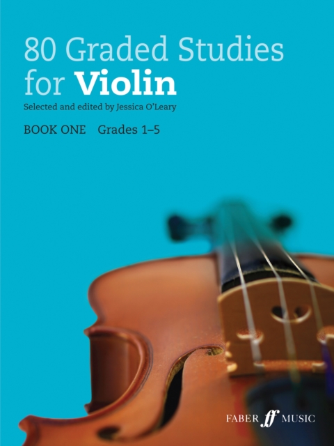 Book Cover for 80 Graded Studies for Violin Book 1 by Jessica O'Leary