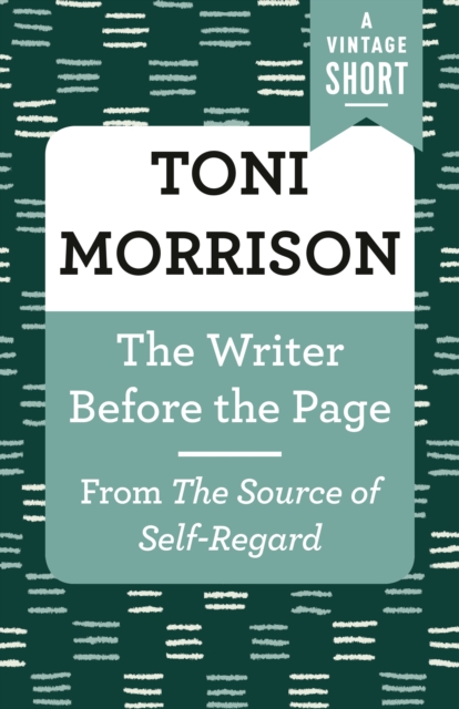 Book Cover for Writer Before the Page by Toni Morrison