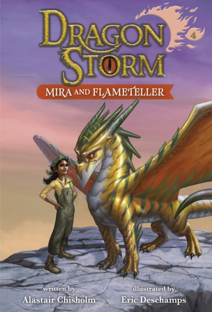 Book Cover for Dragon Storm #4: Mira and Flameteller by Alastair Chisholm