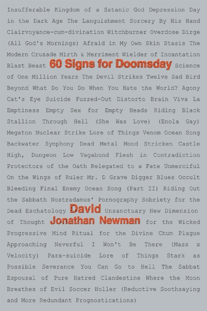 Book Cover for 60 Signs for Doomsday by David Newman