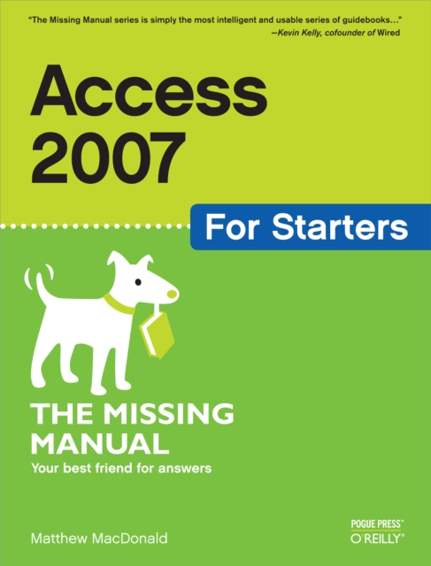 Book Cover for Access 2007 for Starters: The Missing Manual by Matthew MacDonald