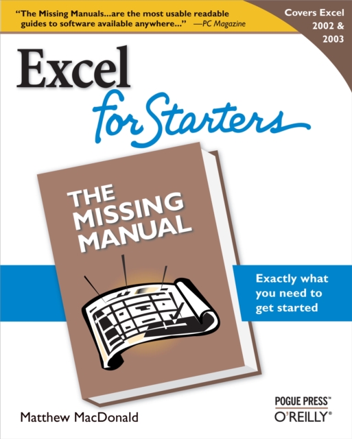 Book Cover for Excel 2003 for Starters: The Missing Manual by Matthew MacDonald