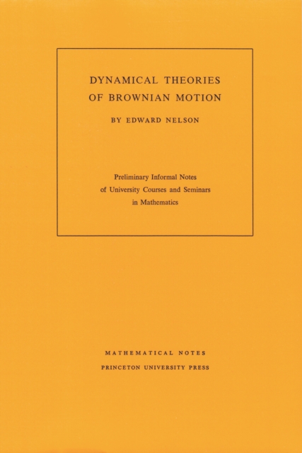 Book Cover for Dynamical Theories of Brownian Motion by Edward Nelson