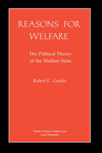 Book Cover for Reasons for Welfare by Robert E. Goodin