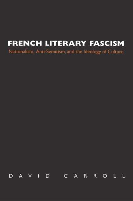 Book Cover for French Literary Fascism by David Carroll