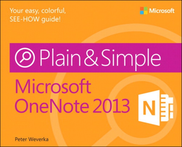 Book Cover for Microsoft OneNote 2013 Plain & Simple by Peter Weverka