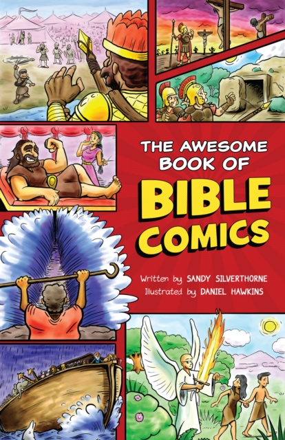 Book Cover for Awesome Book of Bible Comics by Sandy Silverthorne