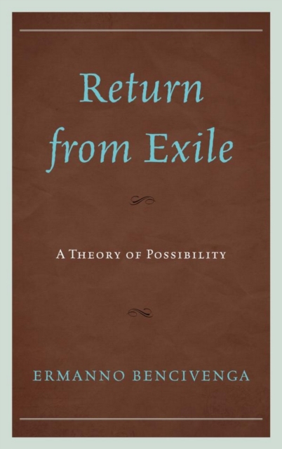 Book Cover for Return From Exile by Ermanno Bencivenga