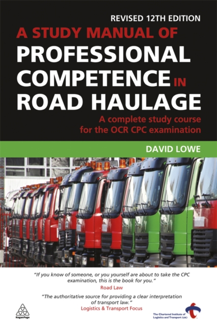 Book Cover for Study Manual of Professional Competence in Road Haulage by David Lowe