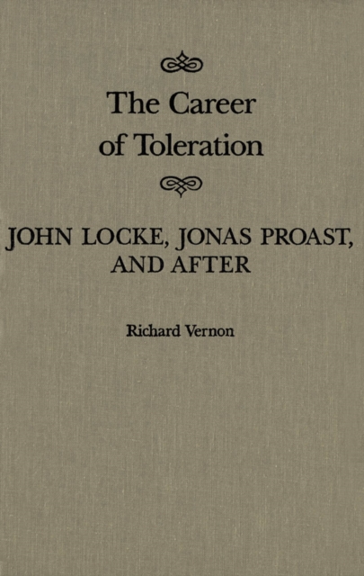 Book Cover for Career of Toleration by Richard Vernon