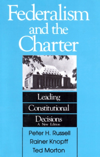 Book Cover for Federalism and the Charter by Russell, Peter