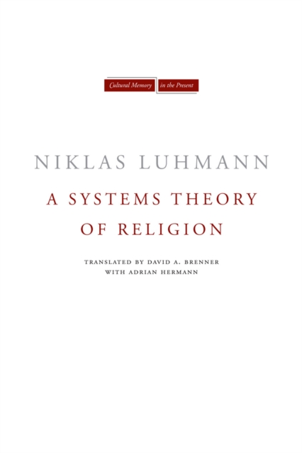 Book Cover for Systems Theory of Religion by Niklas Luhmann