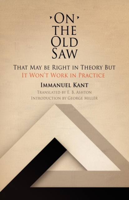 Book Cover for On the Old Saw by Immanuel Kant