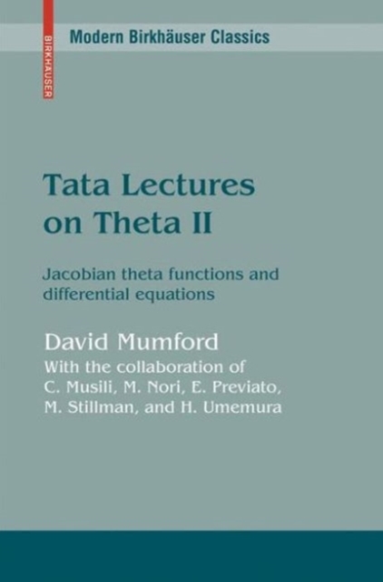 Book Cover for Tata Lectures on Theta II by Mumford, David