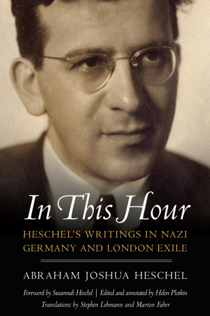 Book Cover for In This Hour by Abraham Joshua Heschel