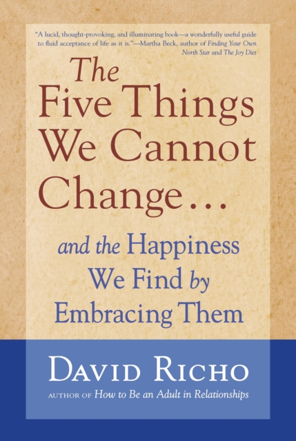 Book Cover for Five Things We Cannot Change by Richo, David