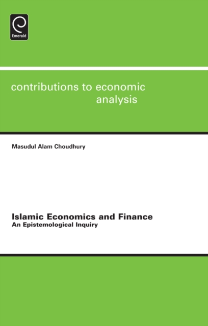 Book Cover for Islamic Economics and Finance by Masudul Alam Choudhury