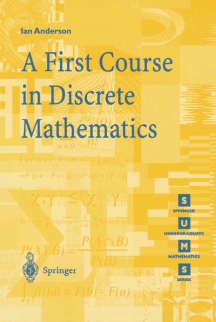 Book Cover for First Course in Discrete Mathematics by Anderson, Ian