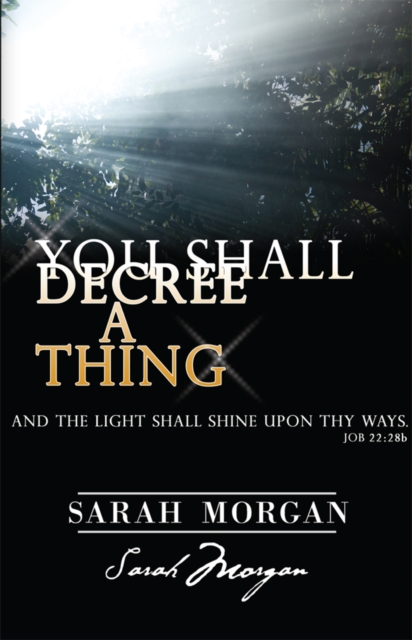 Book Cover for You Shall Decree a Thing by Sarah Morgan