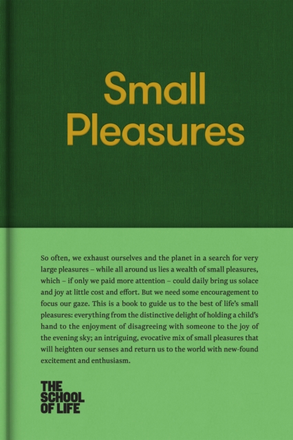 Book Cover for Small Pleasures by Alain de Botton