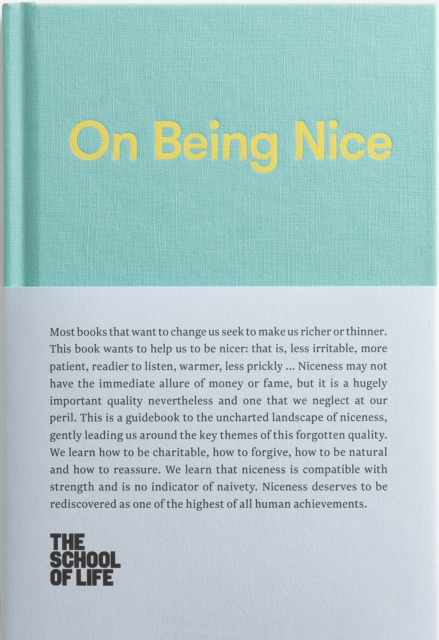 Book Cover for On Being Nice by Alain de Botton