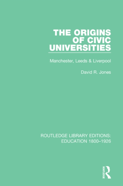 Book Cover for Origins of Civic Universities by David R. Jones