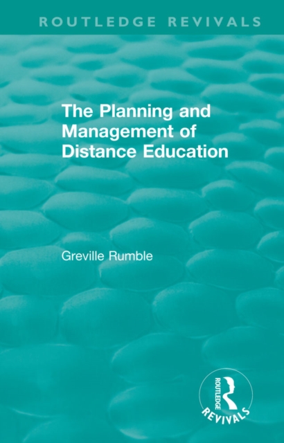 Book Cover for Planning and Management of Distance Education by Rumble, Greville