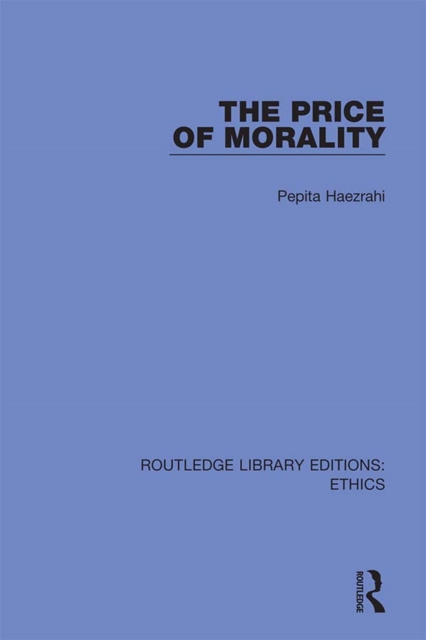 Book Cover for Price of Morality by Haezrahi, Pepita