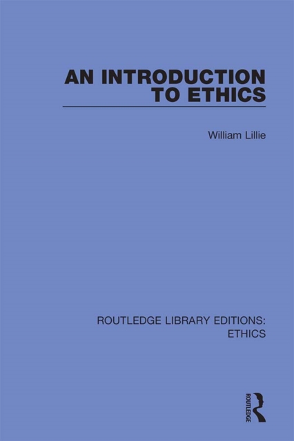 Book Cover for Introduction to Ethics by William Lillie