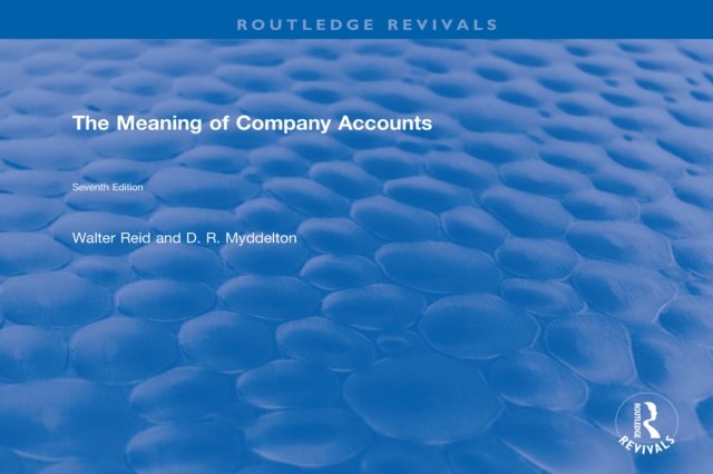 Book Cover for Meaning of Company Accounts by Walter Reid