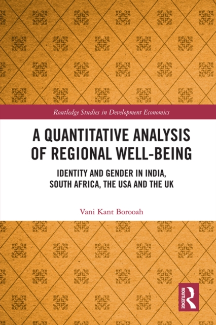 Book Cover for Quantitative Analysis of Regional Well-Being by Vani Kant Borooah