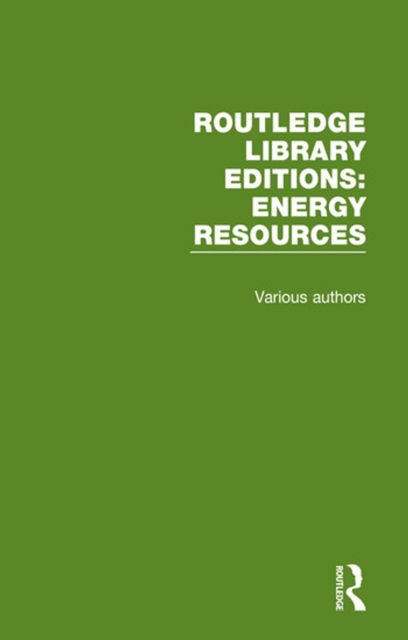 Book Cover for Routledge Library Editions: Energy Resources by Various