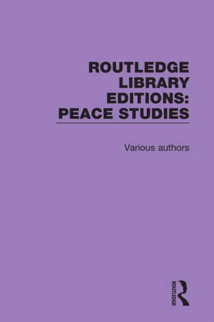 Book Cover for Routledge Library Editions: Peace Studies by Various