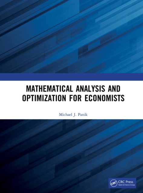 Book Cover for Mathematical Analysis and Optimization for Economists by Panik, Michael J.