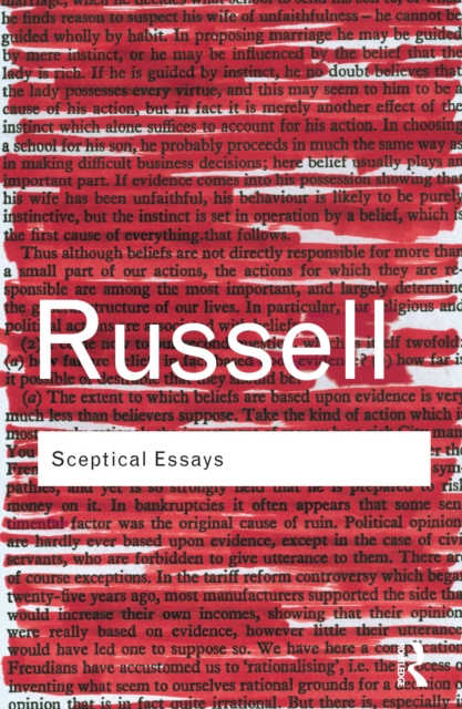 Book Cover for Sceptical Essays by Bertrand Russell