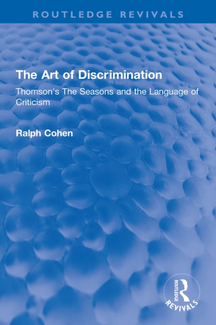 Book Cover for Art of Discrimination by Ralph Cohen