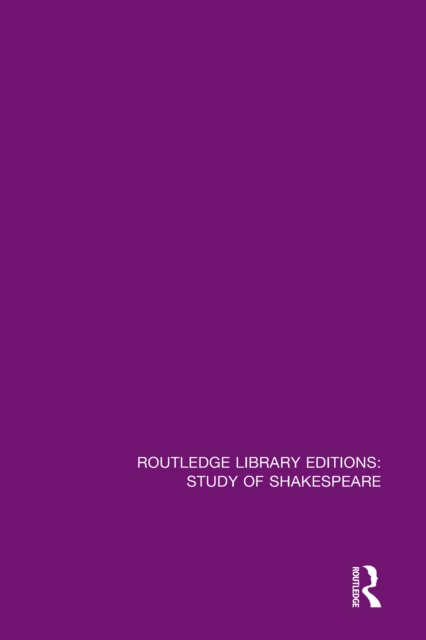 Book Cover for Routledge Library Editions: Study of Shakespeare by Various