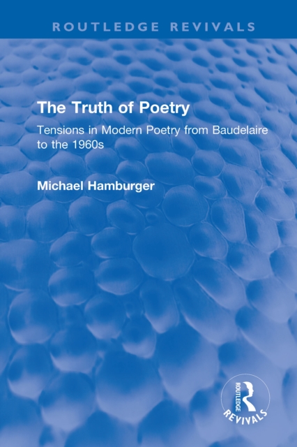 Book Cover for Truth of Poetry by Michael Hamburger