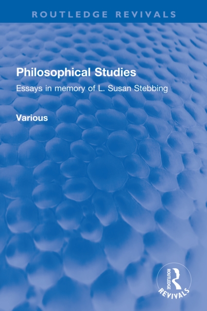 Book Cover for Philosophical Studies by Various