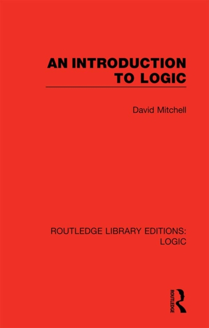 Book Cover for Introduction to Logic by David Mitchell
