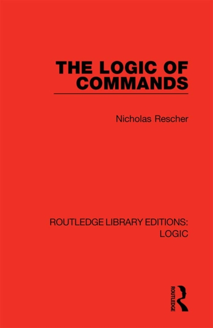 Book Cover for Logic of Commands by Nicholas Rescher