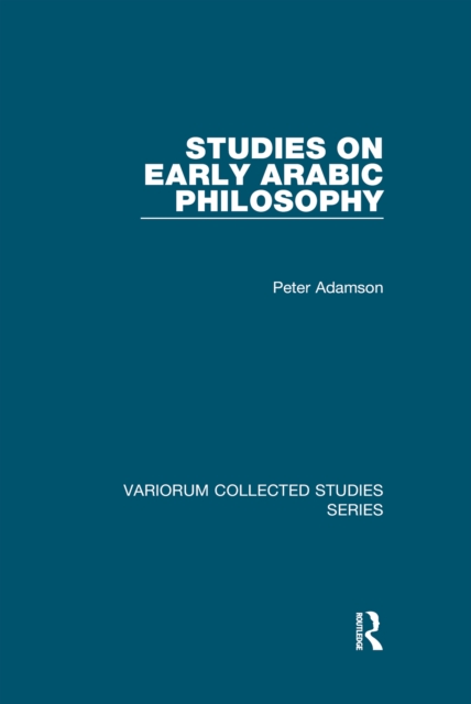 Book Cover for Studies on Early Arabic Philosophy by Peter Adamson