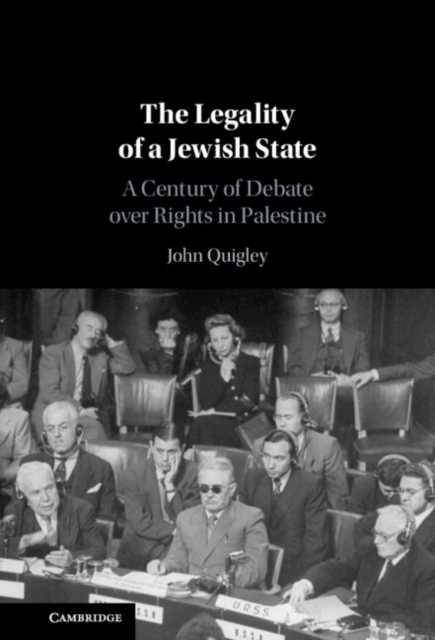 Book Cover for Legality of a Jewish State by John Quigley