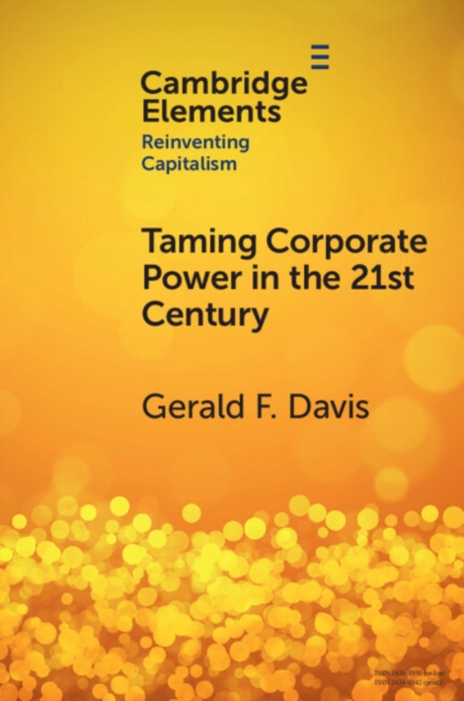 Book Cover for Taming Corporate Power in the 21st Century by Davis, Gerald F.