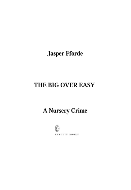 Book Cover for Big Over Easy by Fforde, Jasper