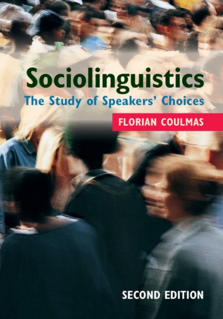 Book Cover for Sociolinguistics by Florian Coulmas