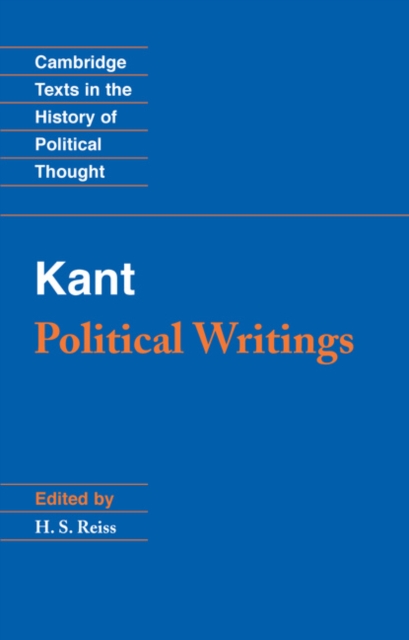 Book Cover for Kant: Political Writings by Immanuel Kant