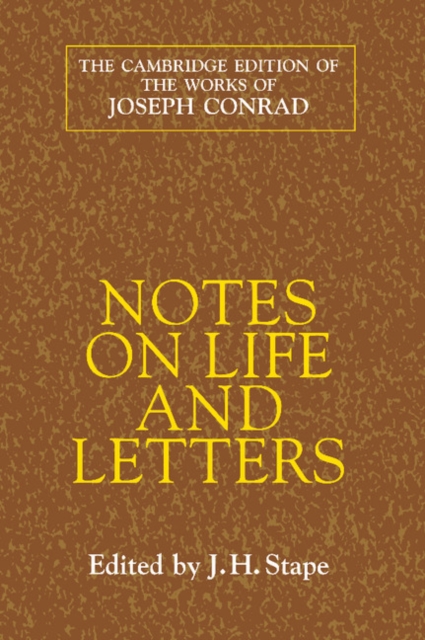 Book Cover for Notes on Life and Letters by Conrad, Joseph