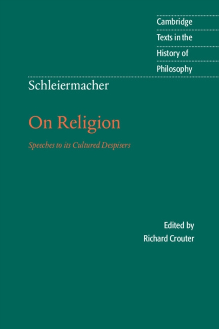 Book Cover for Schleiermacher: On Religion by Friedrich Schleiermacher