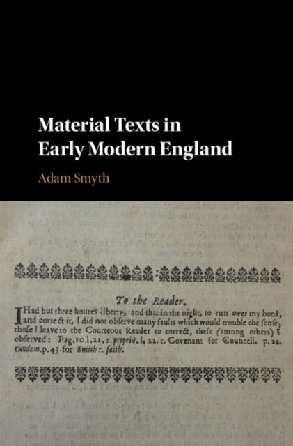 Book Cover for Material Texts in Early Modern England by Adam Smyth